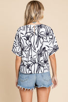 Plant Print Top