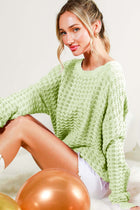 Solid Knit Sweater - Sage