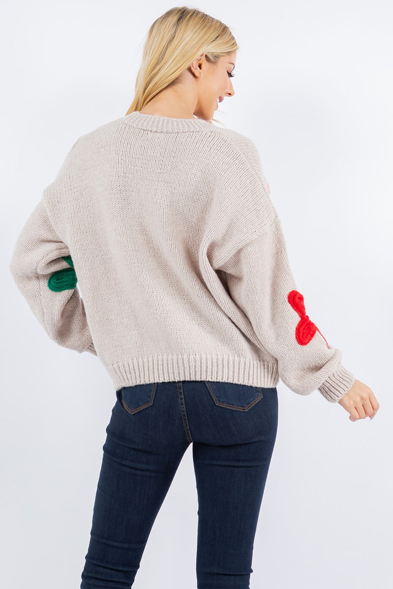 Flower Detail Cardigan