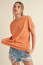 Super-soft Raw Edge T-shirt - Golden