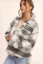 Checkered Pattern Neutral Shacket