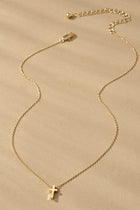 Tiny Cross Necklace - 2 Colors