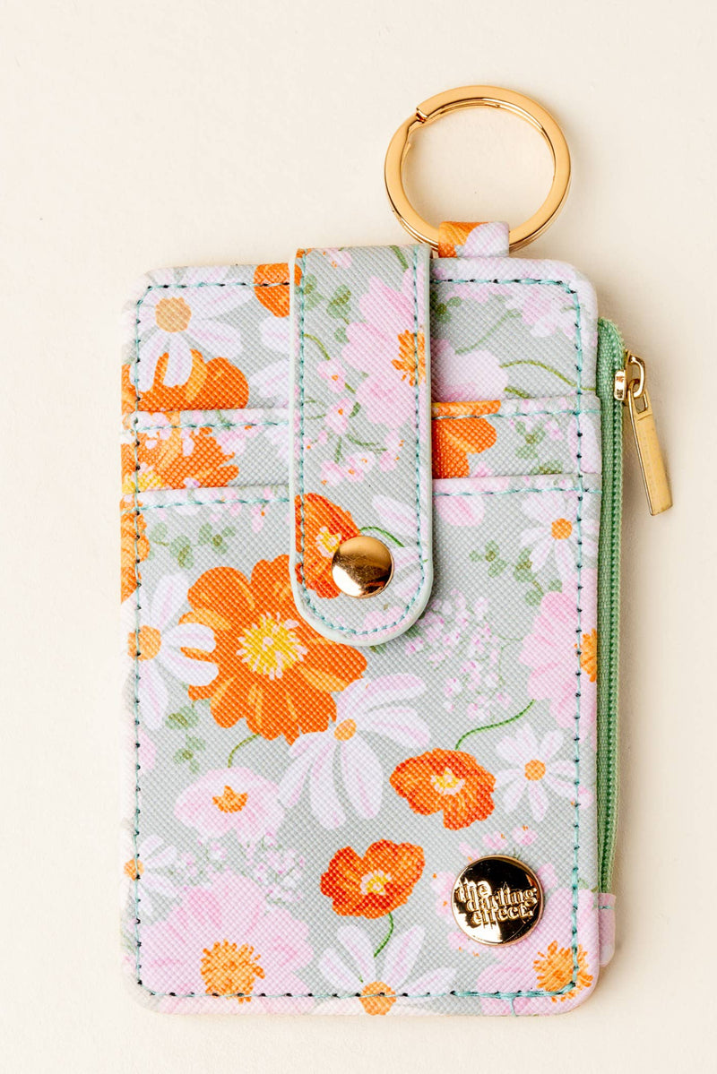 Keychain Wallet-Bouquet Beauty Sage