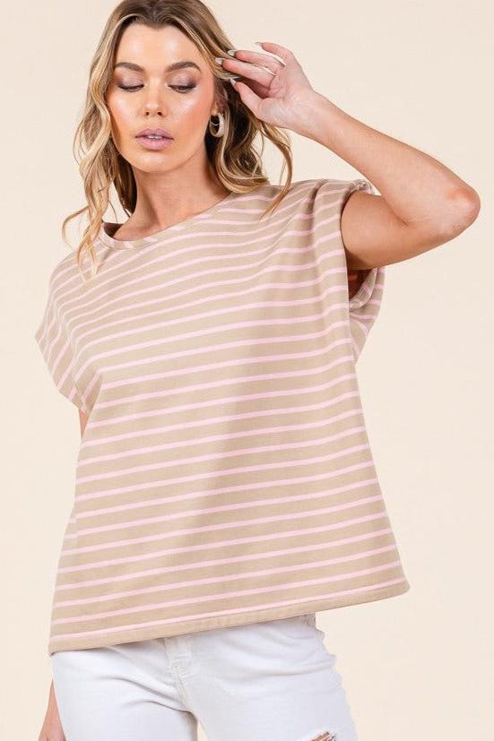 Stripe Muscle Tee