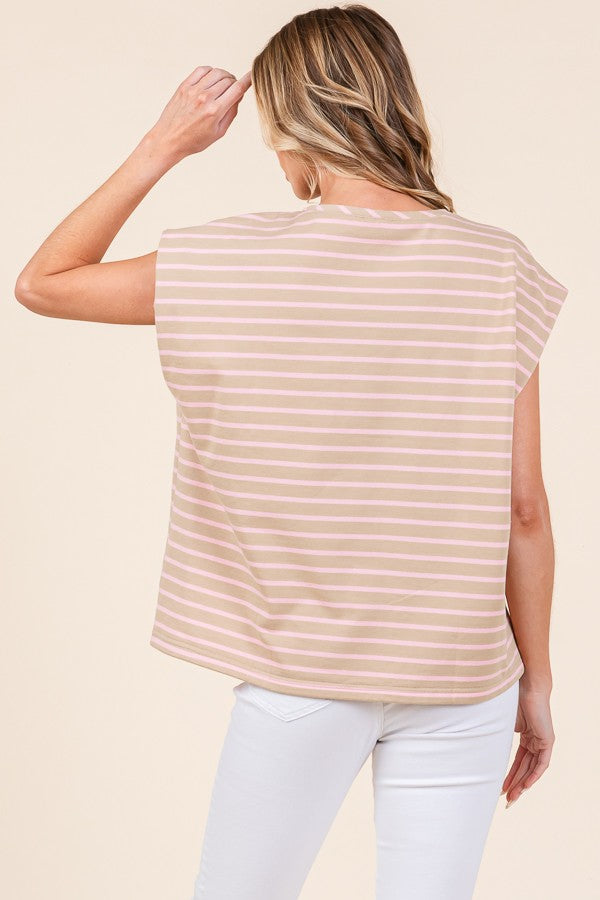 Stripe Muscle Tee