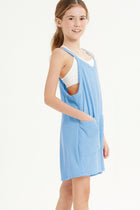 Girl's Kendall Thermal Romper - Blue