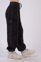 Gauze Crinkle Cargo Pants