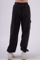 Gauze Crinkle Cargo Pants