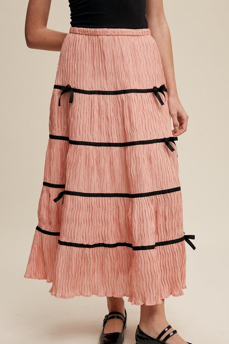 Plisse Bow Maxi Skirt – shop hey daisy!
