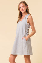 Sleeveless Hoodie Dress