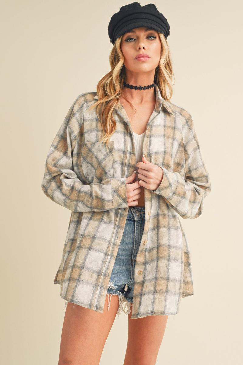 Neutral Washed Flannel