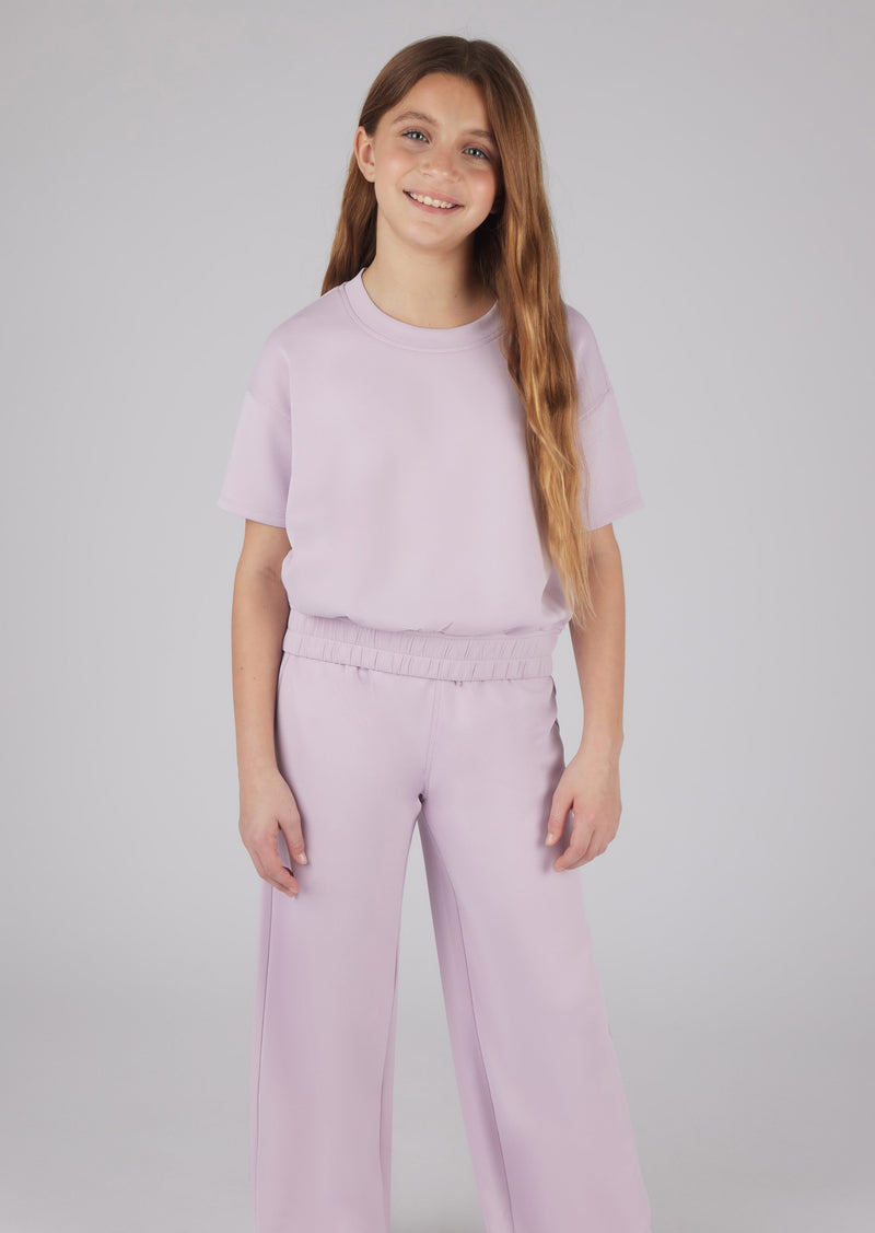 Girl's Juliet Scuba Lounge Pants - Lavender