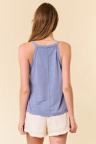 Mineral Wash Tank Top - Slate Blue