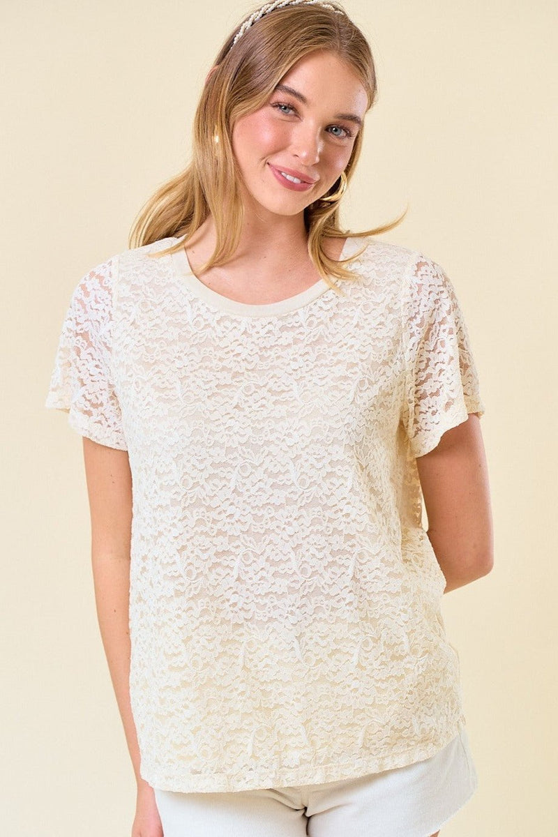 Floral Lace Tee