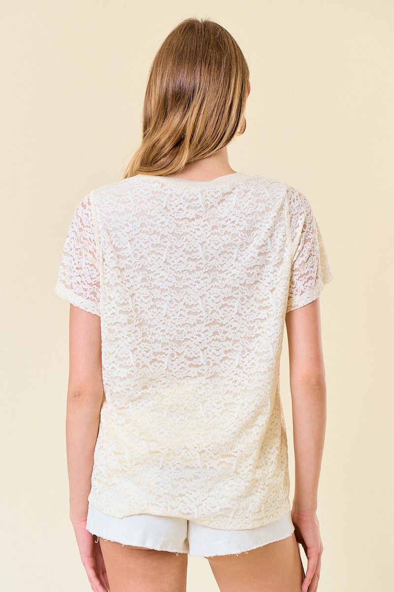 Floral Lace Tee