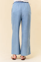 Drawcord Waist Denim Pants