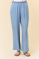 Drawcord Waist Denim Pants