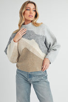 Color Block Neutral Sweater