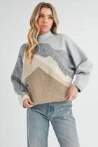 Color Block Neutral Sweater