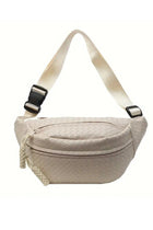 Woven Crossbody Bum Bag - Off White