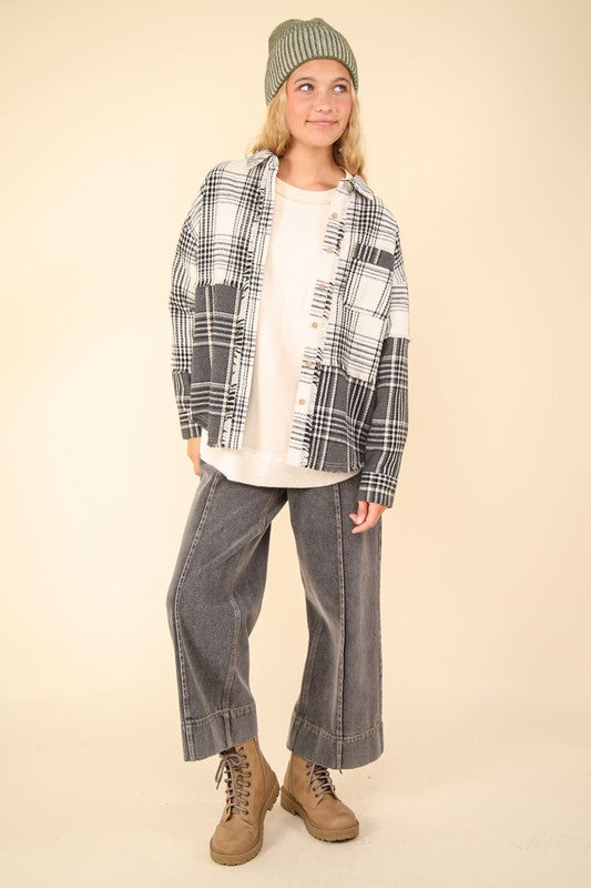 Mixed Plaid Shacket