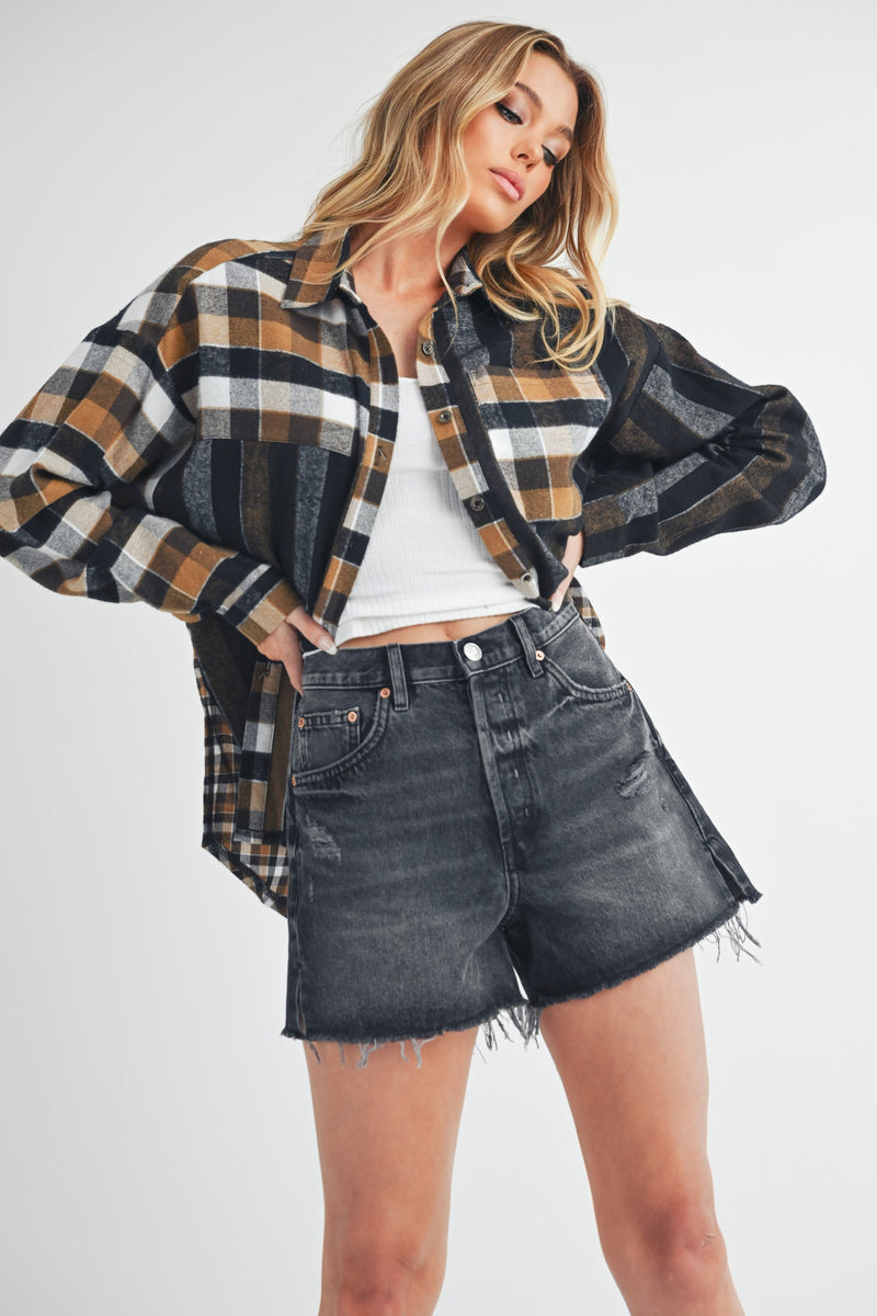 Neutral Mix Checkered Flannel