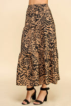 Abstract Print Layered Skirt