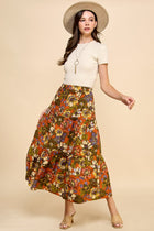 Floral Mix Print Skirt