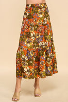 Floral Mix Print Skirt