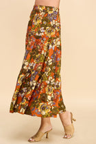 Floral Mix Print Skirt