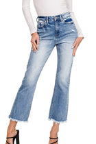 Lydia Raw Hem Straight Leg Jeans