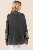 Mineral Wash Rib Knit Cardigan