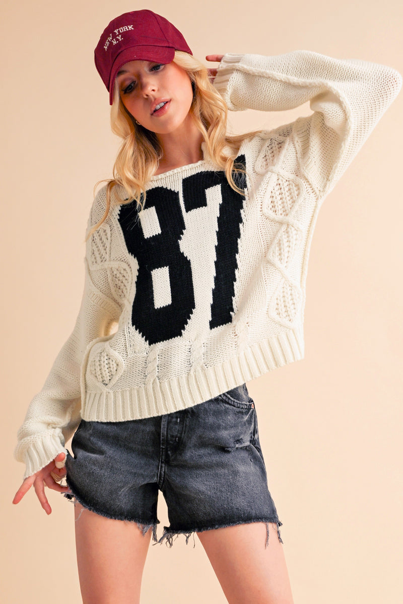 Cable Knit 87 Sweater