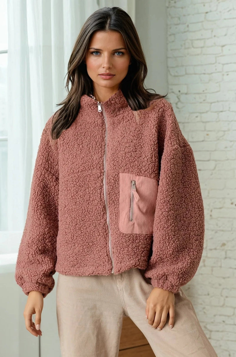 Sherpa Zip Up Jacket