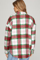 Red/Green Plaid Shacket