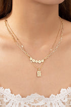 Flower Layered Pendant Necklace