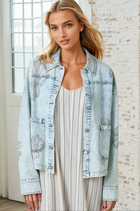 Floral Print Denim Shacket