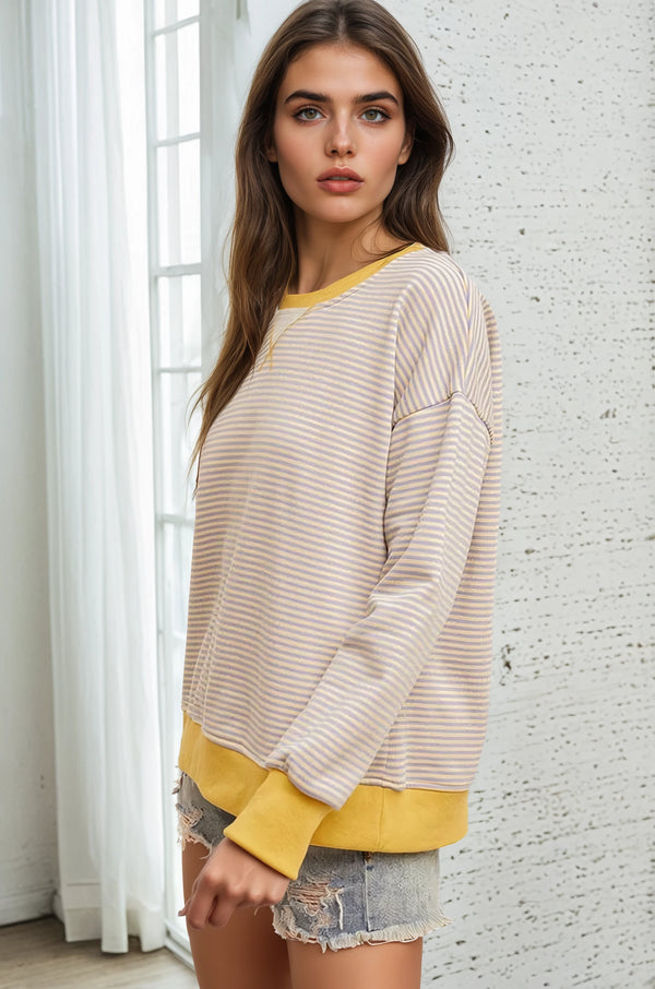 Mini-Striped Sweatshirt