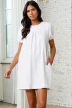 French Terry Short Sleeve Dress