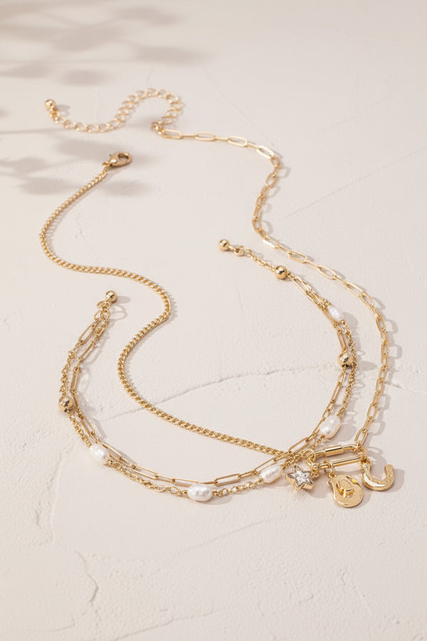 Asymmetric Chain Western Necklace