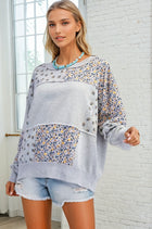 Mixed Patchwork Sweatshirt