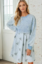 Two-fer Sweatshirt Dress