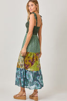 Smocked Top Print Maxi