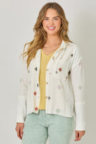 Embroidered Thermal Contrast Jacket