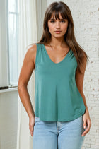Cupro Tank - Emerald
