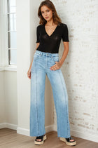 Tania Wide Leg Jeans with Seam