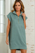 Textured Knit Dress - Jade
