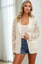 White Lace Blazer