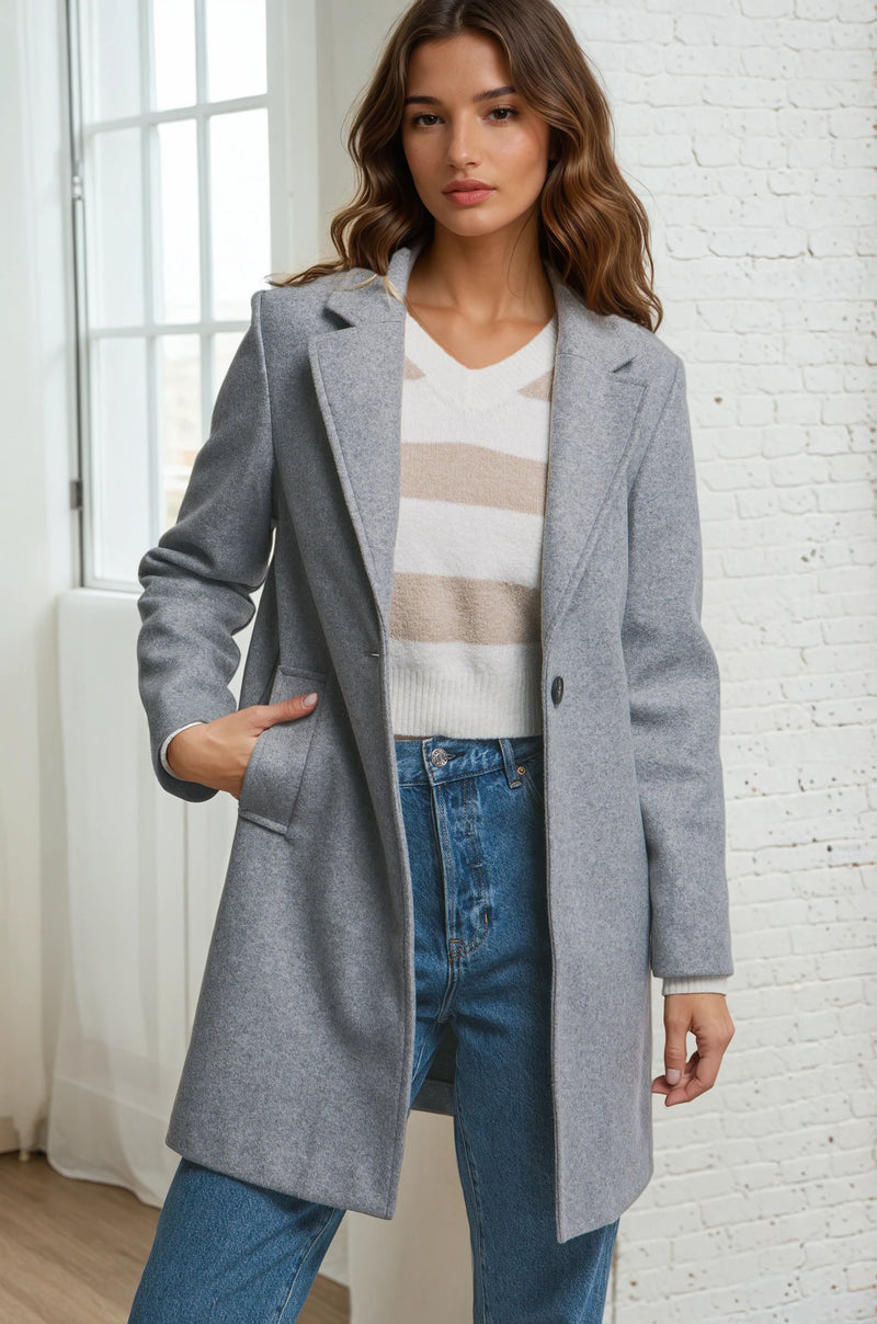 Single Button Overcoat