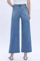 Maggie Patch Pocket Crop Wide Leg Jeans